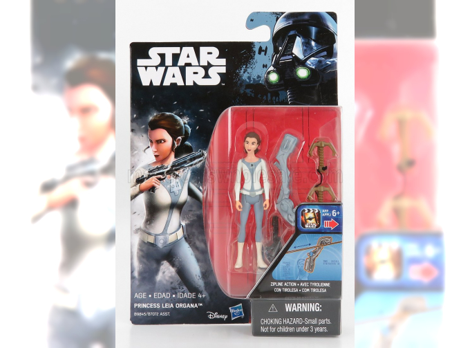 STAR WARS Rebels Princess Leia Organa Figure Cm. 8.5, Grey Beige