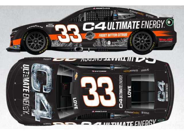 Chevrolet #33 Jesse Love *C4 Energy* black/white/orange 2025