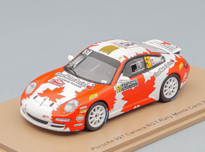 PORSCHE 911 997 Carrera Rgt Team Clearwater Design Racing #57 Rally Montecarlo 2019 I.Crerar - C.Kroner, white