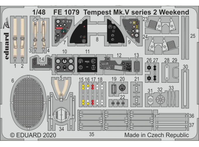 Фототравление для Tempest Mk. V series 2 Weekend