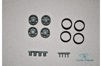 Комплект колес (17 дюймов) 3SDM 0.05 stance с резиной Tamiya Aoshima Hasegawa