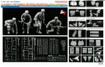 Сборная модель 1st Fallschirmjäger Division Holland 1940