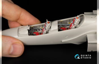 Декаль интерьера кабины Kawasaki T-4 (Hasegawa) (с 3D-печатными деталями)