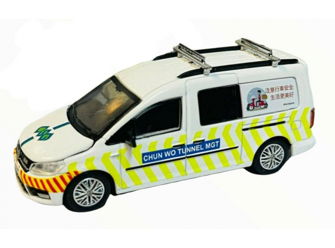 VOLKSWAGEN Caddy Maxi *Chun Wo* Patrol car, white/yellow