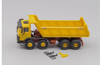 MERCEDES-BENZ NG 4-Axle Meiller Dump Truck, yellow