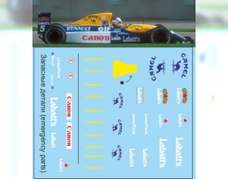 Набор декалей Formula 1 Auto Collection №7 (Williams FW 14B)