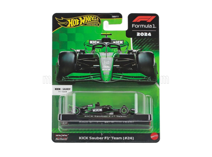 SAUBER F1 C44 Team Stake Kick №24 Season (2024) Zhou Guanyu, Green Black