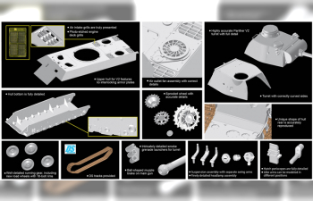 Сборная модель Танк Panther Ausf.D V2 Versuchsserie
