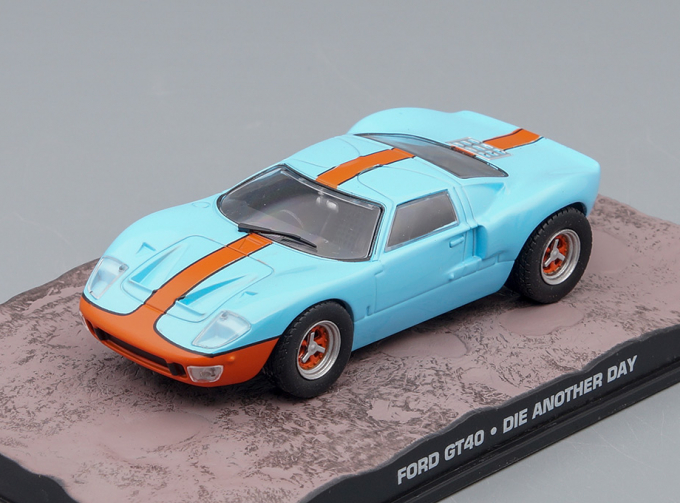 FORD GT40 Die Another Day (2002), light blue / orange