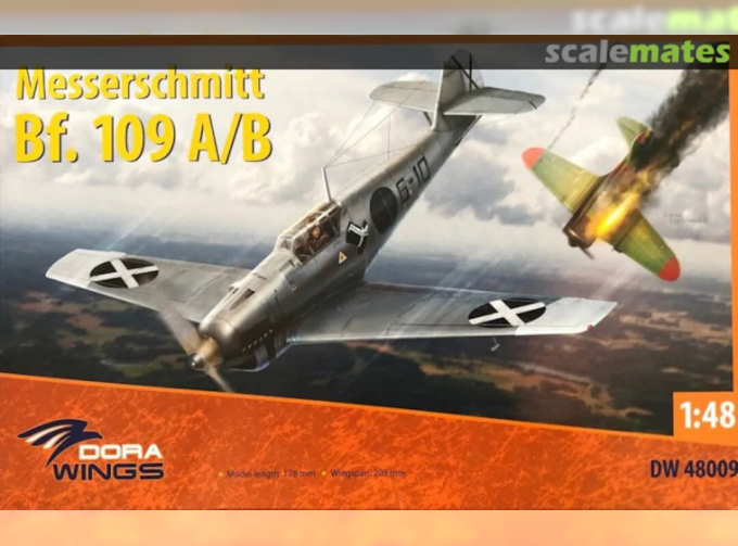 Сборная модель истребитель Messerschmitt Bf.109 A/B Legion Condor