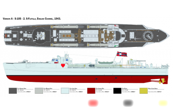 Сборная модель Корабль Schnellboot Typ S-38