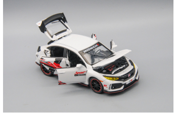 HONDA Civic WRC белый, 15 см