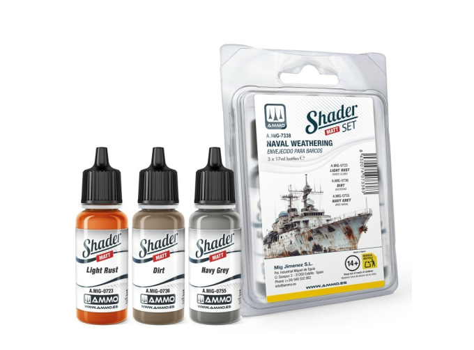 Набор матовых шейдеров - везеринг флота / Matt SHADER Set Naval Weathering