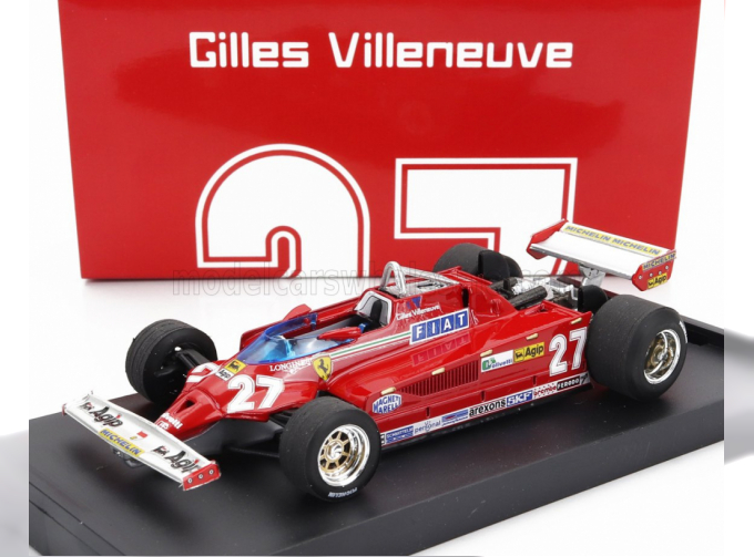 FERRARI F1 126ck Turbo №27 Italy Gp (1981) Gilles Villeneuve, Red