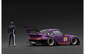 PORSCHE RWB 993 with Mr. Nakai, matte purple