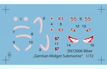 Сборная модель Biber "German Midget Submarine"
