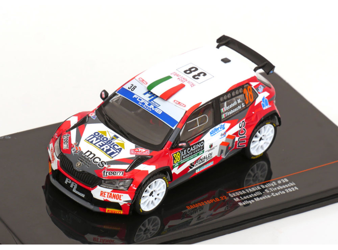 SKODA Fabia Rally2 №38 WRC Rallye Monte Carlo, M.Locatelli-S.Tiraboschi (2024)