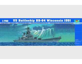 Сборная модель Американский линкор USS BB-64 "Wisconsin" (1991г.)