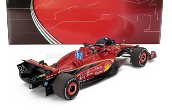 FERRARI F1 Sf-24 Team Scuderia Ferrari №16 Winner Monza Italy Gp (2024) Charles Leclerc - Polyfoam Packaging, Red Black