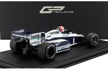 BRABHAM F1 Bt53 Parmalat №1 Winner Canadian Gp (with Pilot Figure) (1984) Nelson Piquet, White Blue