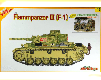 Сборная модель Танк FLAMMPANZER III (F-1) + bonus German Sturmpionier (Kursk 1943)