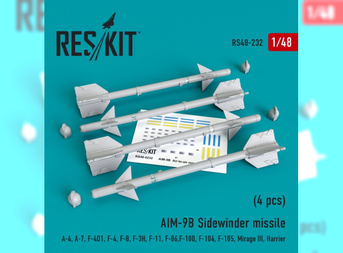 Ракета AIM-9B "Sidewinder" (4 штуки)