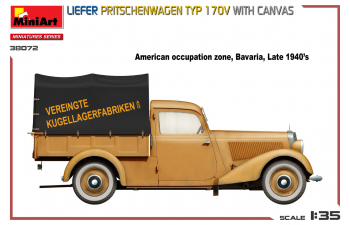 Сборная модель MERCEDES-BENZ Type 170v Liefer Pritschenwagen Semperit With Canvas (1935)