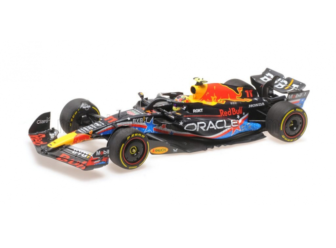 RED BULL F1 Rb19 Team Oracle Red Bull Racing №11 4th Austin Usa Gp (2023) Sergio Perez, Matt Blue