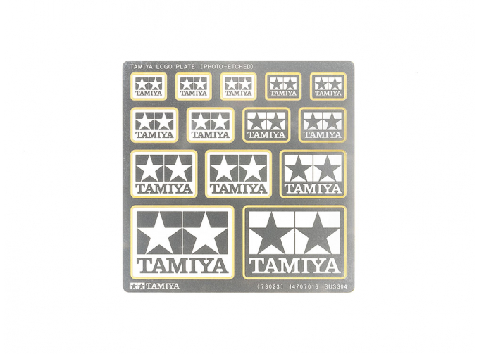 Фототравление логотипа Tamiya / Tamiya Logo Plate (Photo-Etched)