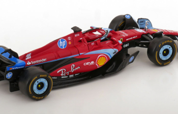 FERRARI F1 Sf-24 Team Scuderia Ferrari №16 3rd Miami Gp (2024) Charles Leclerc, Red Black Light Blue