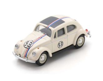 VOLKSWAGEN Beetle Herbie #53 Rally (1968), cream / red / blue