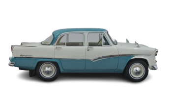 PRINCE Skyline 4 door sedan (1957), blue/white