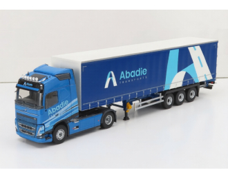 VOLVO Fh4 500 Truck Telonato Abadie Transports (2020), 2 Tone Blue