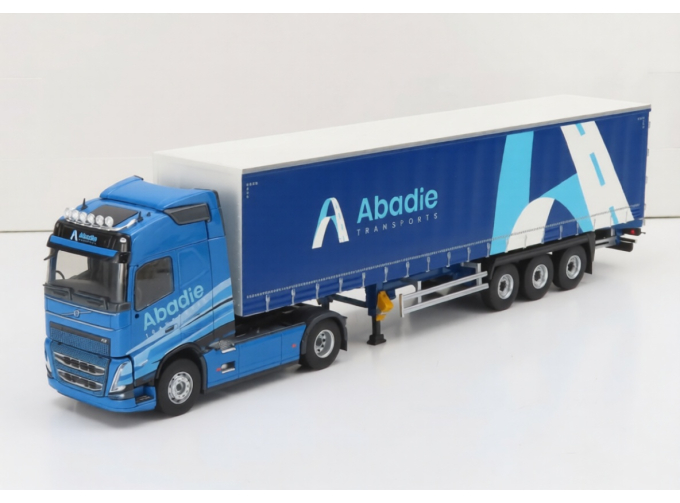 VOLVO Fh4 500 Truck Telonato Abadie Transports (2020), 2 Tone Blue