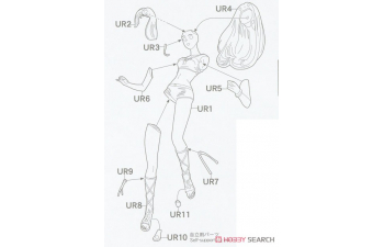 Сборная модель Фигурка девушки ALFIN, вселенная "Крушила Джо" (Limited Edition)