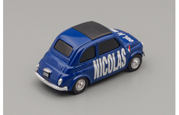 FIAT 500 NICOLAS - OUI, JE SUIS, blue