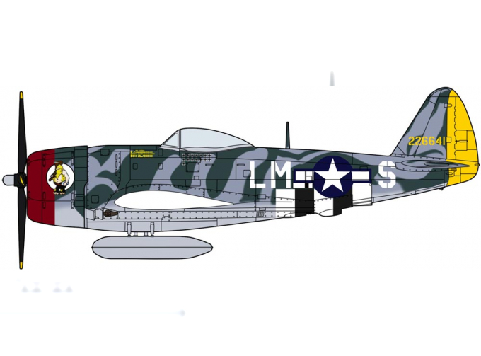 Сборная модель P47D Thunderbolt American Aces