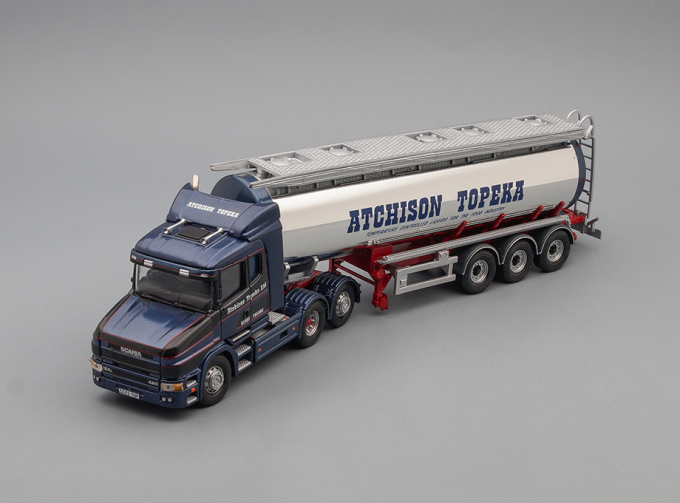 SCANIA T Cab General Purpose Tanker - Atchison Topeka, blue / silver