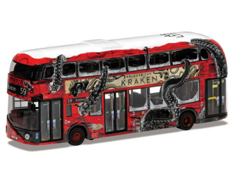 Wrightbus New Routemaster Release The Kraken красный двухэтажный лондонский автобус