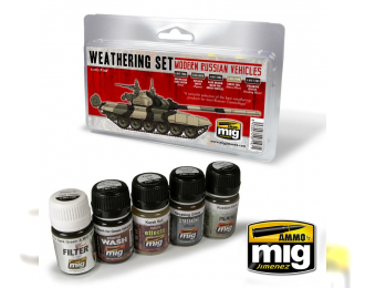 MODERN RUSSIAN VEHICLES WEATHERING SET (набор для везеринга современнойроссийской бронетехники)