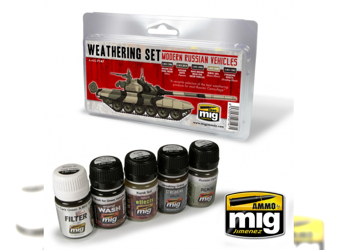 MODERN RUSSIAN VEHICLES WEATHERING SET (набор для везеринга современнойроссийской бронетехники)