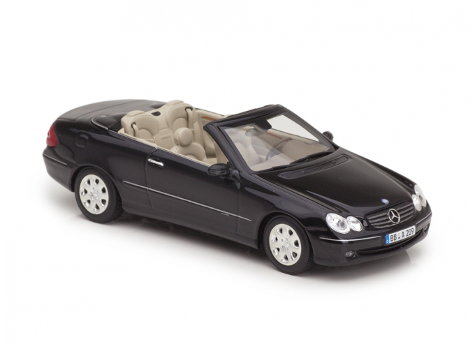 Mercedes-Benz CLK-Class Cabriolet A209 (W209) 2003, black