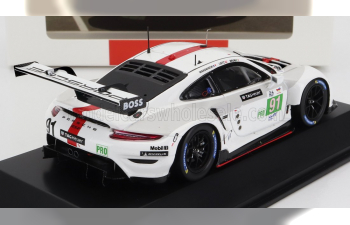 PORSCHE 911 991-2 Rsr-19 4.2l Team Porsche Gt N 91 Winner Lmgte Pro Class 24h Le Mans (2022) G.Bruni - R.lietz - F.Makowiecki, White Grey Red