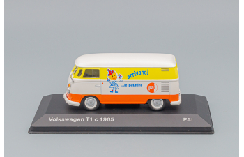 VOLKSWAGEN T1 C Van  - Pai - Arrivano Le Patatine (1965), White Orange Yellow