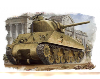 Сборная модель Танк U.S M4A3 Medium Tank
