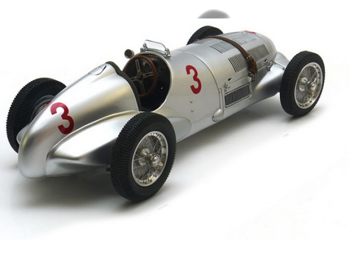 MERCEDES BENZ F1 W125 N3 Gp Donington (1937) M.Von Brauchitsch, Silver