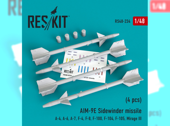 Авиаракета AIM-9E Sidewinder (4 шт.)