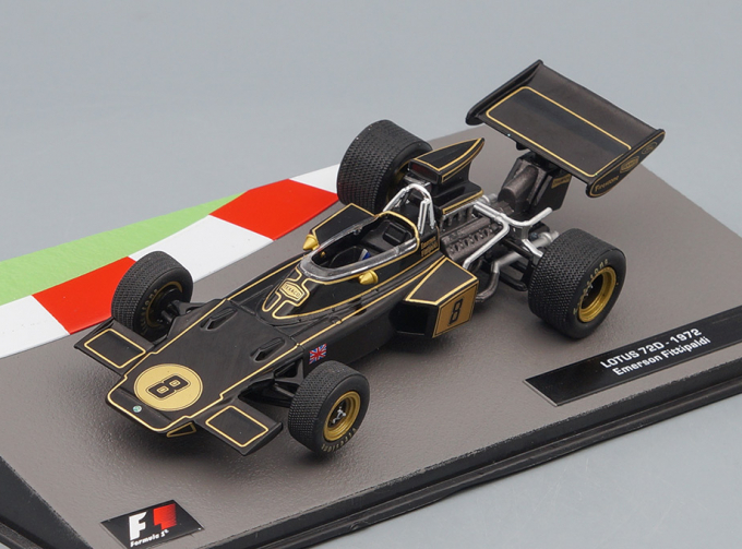 LOTUS F1 72d Ford Jps #8 World Champion Season 1972 Emerson Fittipaldi, Black