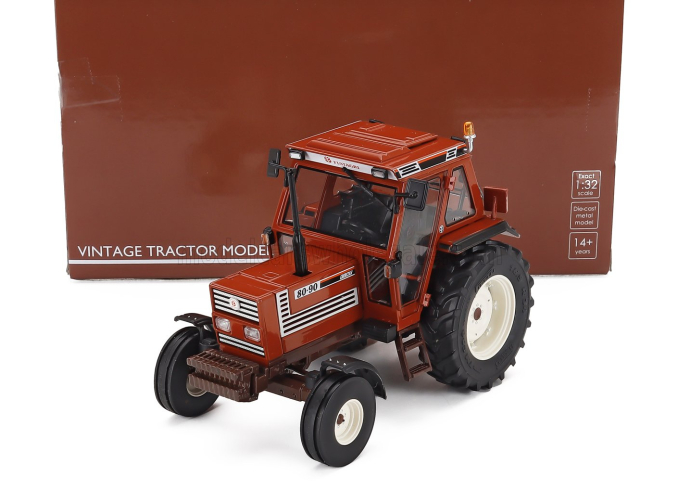 FIAT 80-90 Tractor Superconfort Cab 2wd With Front And Rear Fender (1997), Brown