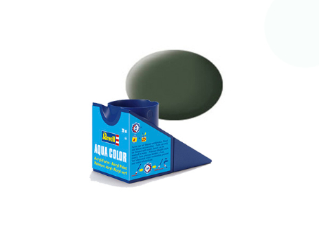 Краска акриловая водорастворимая - Бронзовый зеленый (RAL 6031), матовая, 18 мл